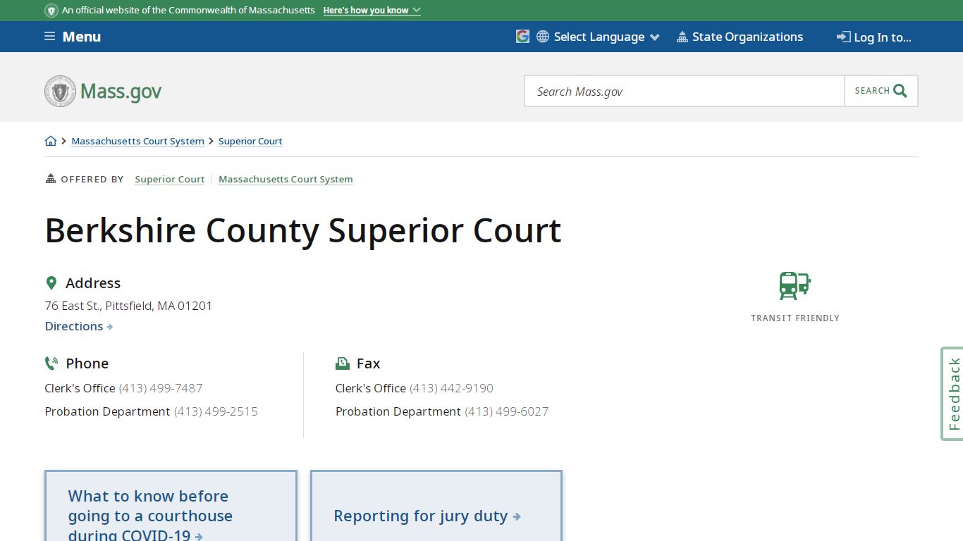 Berkshire County Superior Court | Mass.gov